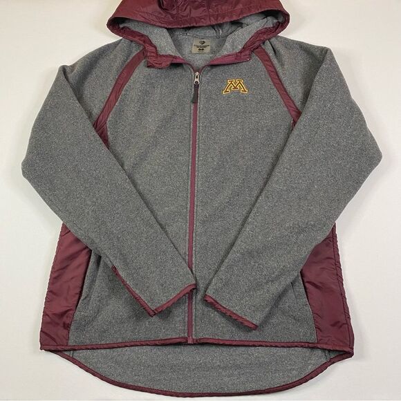University of Minnesota Fleece‎ Hoodie Women's XL Zip Up Sweatshirt Embroidered - Picture 1 of 12